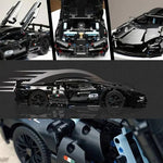 1288-piece Sports Car Building Set for Adults and Teenagers