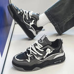 Robuste Herren-Sneaker mit Dickem Sohlenprofil für den Alltag