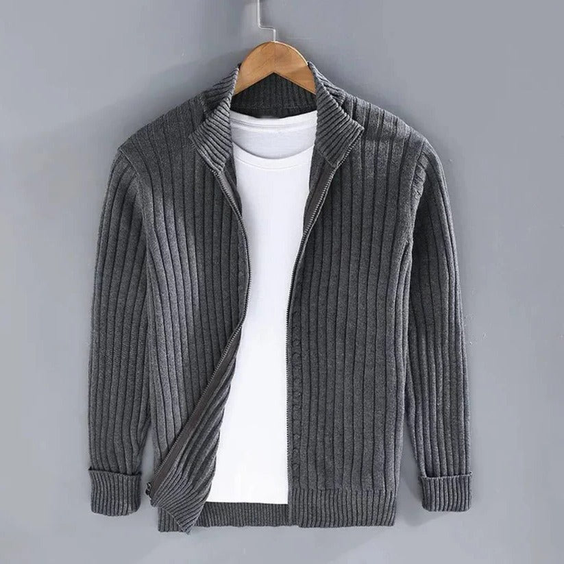 Herren Strickjacke mit Reißverschluss – Stilvoll und Vielseitig