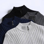 Modischer Herren Strickjacke mit Reißverschluss