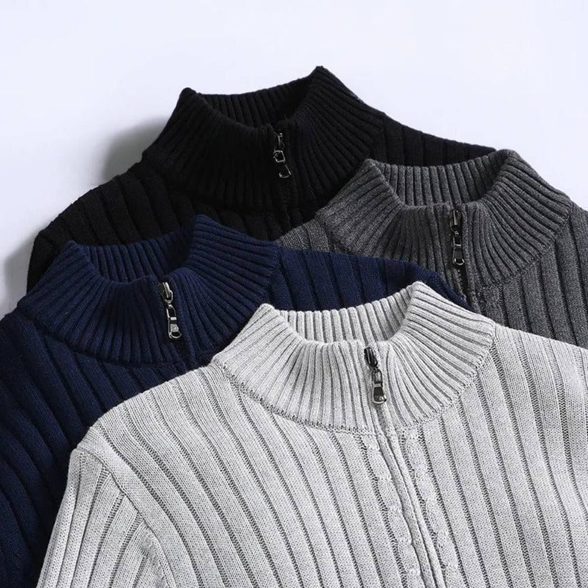 Herren Strickjacke mit Reißverschluss – Stilvoll und Vielseitig