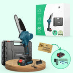 Powerful cordless chainsaw with precision cutting for outdoor use