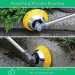 Versatile Nylon Brush Attachment for Precise Lawn Care and Surface Cleaning