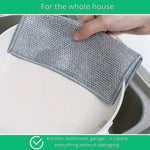 Reusable stainless steel cleaning cloths for streak-free wiping