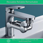 Wasserhahn-Aufsatz mit 1440° Drehung und integriertem Wassersparer