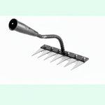 Ergonomic Steel Garden Rake for Efficient Weed Removal
