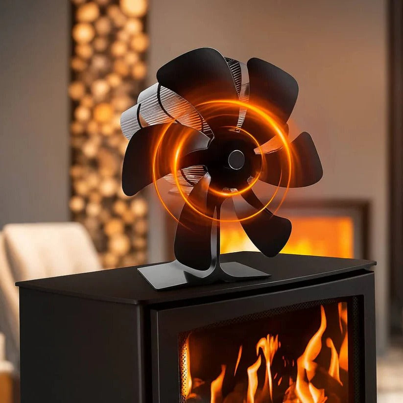 Silent Wood Stove Fan for Optimal Heat Distribution