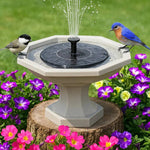 Solar-Powered Mini Water Basin for Garden and Outdoor Use