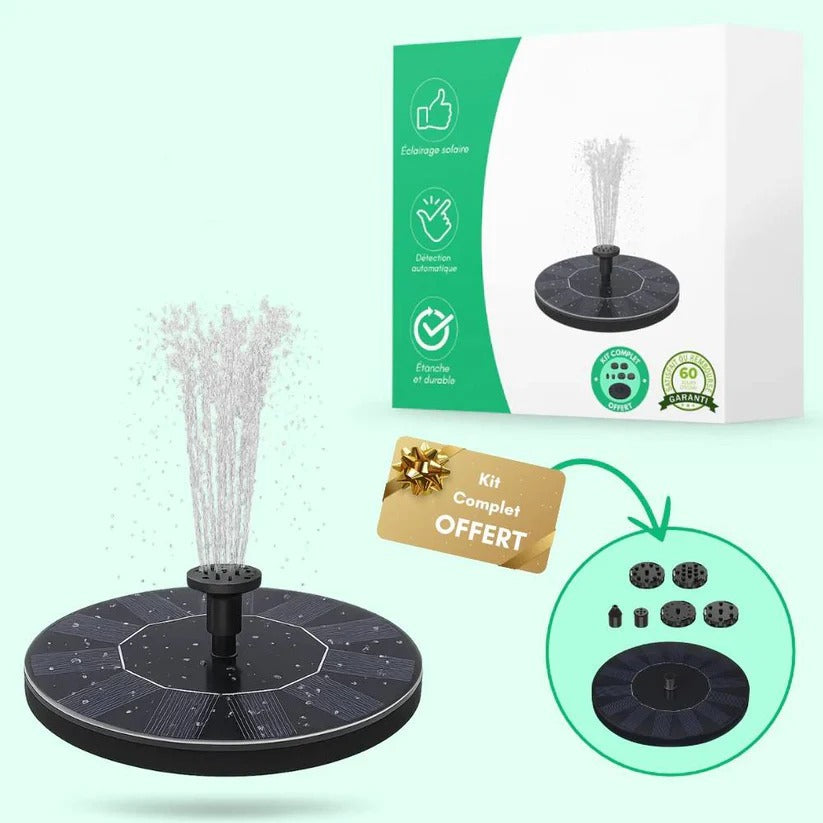 Solar-Powered Mini Water Basin for Garden and Outdoor Use