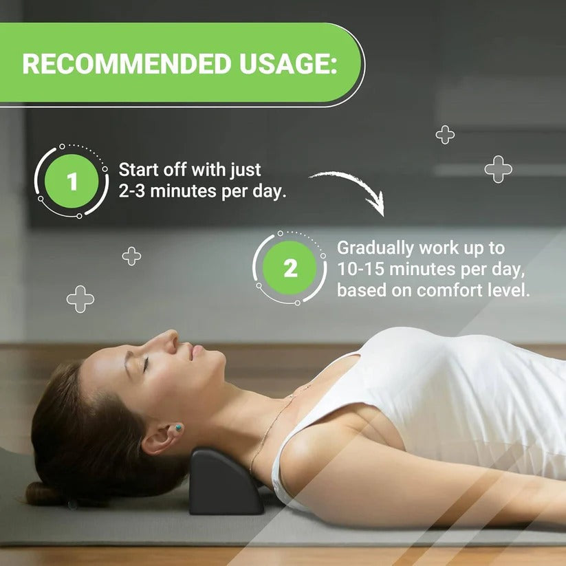 Ergonomic Memory Foam Neck Support Pillow with Removable Cover