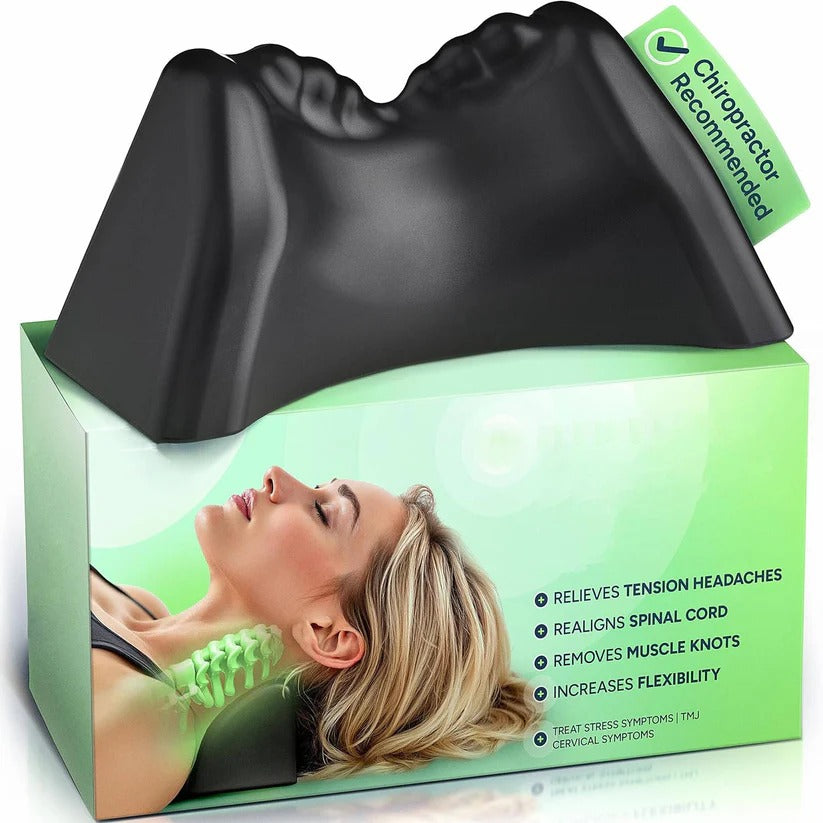 Ergonomic Memory Foam Neck Pillow with Washable Cover