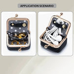 Elegant Travel Jewelry Organizer with Secure Storage