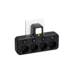 Intelligente Steckdosenleiste mit USB und USB-C für schnelles Laden