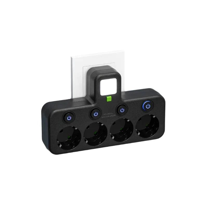 Intelligente Steckerleiste mit USB und USB-C Anschlüssen und 2500W Überspannungsschutz
