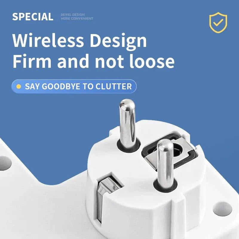 Intelligente Steckdosenleiste mit USB und USB-C für schnelles Laden