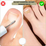 Adhesive toenail support strips for curved nails and daily care