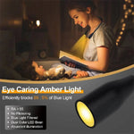 Flexible, rechargeable LED neck light for undisturbed reading