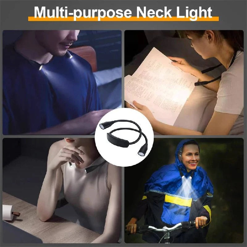 Flexible, Rechargeable LED Neck Light for Undisturbed Reading