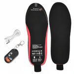 Rechargeable heated insoles for cold days with customisable fit