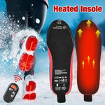 Rechargeable heated insoles for cold days with customisable fit