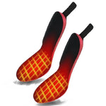 Rechargeable heated insoles for cold days with customisable fit