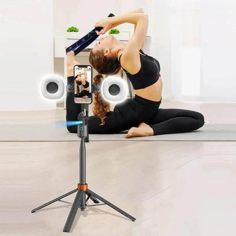 Intelligent Smartphone Stand with Auto Tracking and Dual Light for Live Streaming