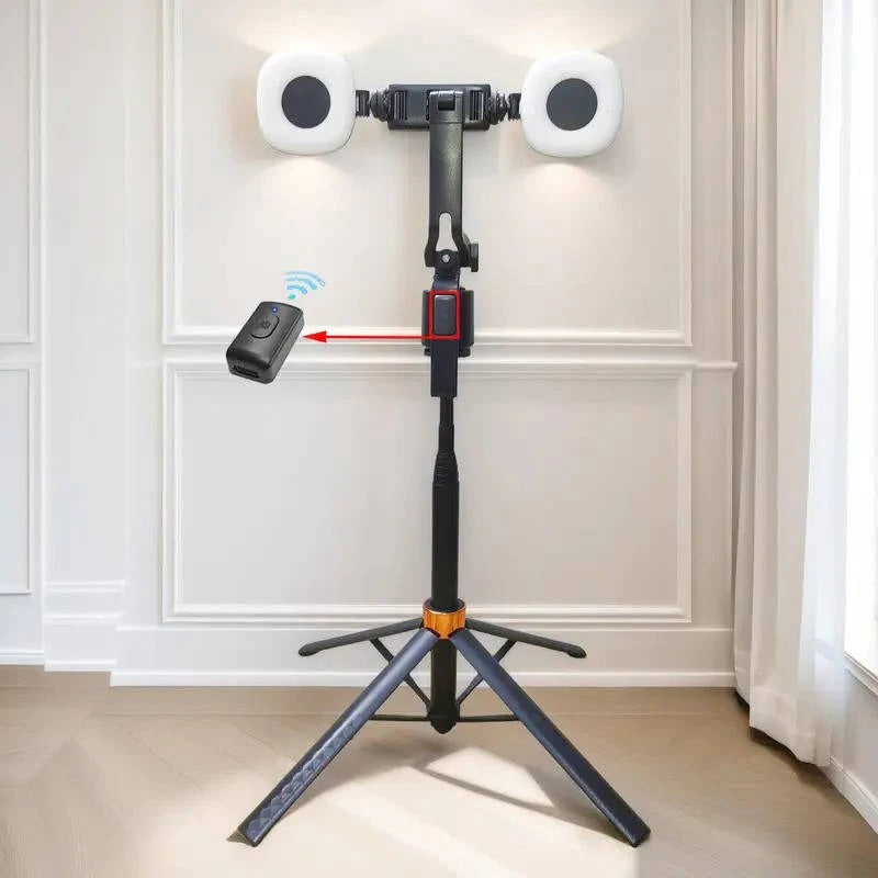 Intelligent Smartphone Stand with Auto Tracking and Dual Light for Live Streaming