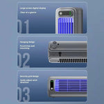Portable Desk Fan with 3 Speeds and 2000mAh Battery