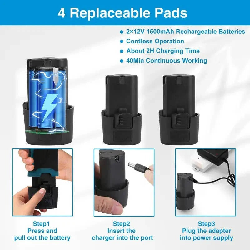 Kabelloser Polierer für Autos mit variablen Geschwindigkeiten und 9mm Orbit, 15 cm Pad