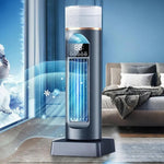 Portable Bladeless Air Cooler with Water Tank and Remote Control, 6 Speed Levels