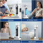 Portable Bladeless Air Cooler with Water Tank and Remote Control, 6 Speed Levels