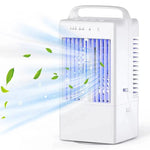 Compact USB table fan with soft light and timer function