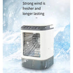 Compact air cooler with 900 ml water tank and 3 speed levels
