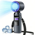 Tragbarer 3-in-1 Ventilator mit integrierter Taschenlampe und LED-Anzeige