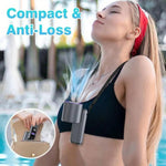 3-in-1 Tragbarer Ventilator mit Taschenlampe und LED-Anzeige