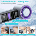 Tragbarer 3-in-1 Ventilator mit integrierter Taschenlampe und LED-Anzeige