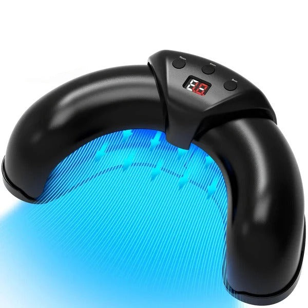 Portable light device for nail care for hands and feet