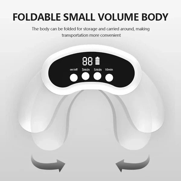 Portable light device for nail care for hands and feet