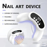 Portable light device for nail care for hands and feet