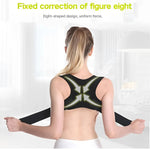 Adjustable back support with shoulder straps for better posture