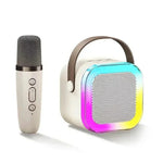 Portable Karaoke Machine with Bluetooth and Dual Microphones