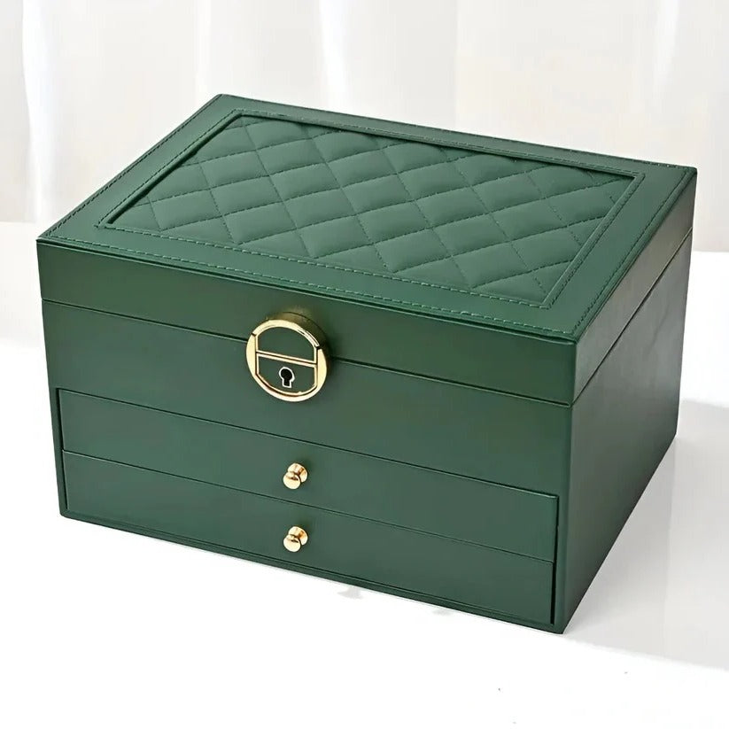 Elegante Schmuckaufbewahrungsbox mit Mehrschicht-Design