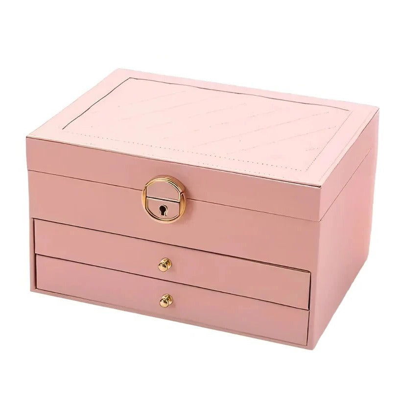 Elegante Schmuckaufbewahrungsbox mit Mehrschicht-Design