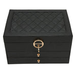 Elegante Schmuckaufbewahrungsbox mit Mehrschicht-Design
