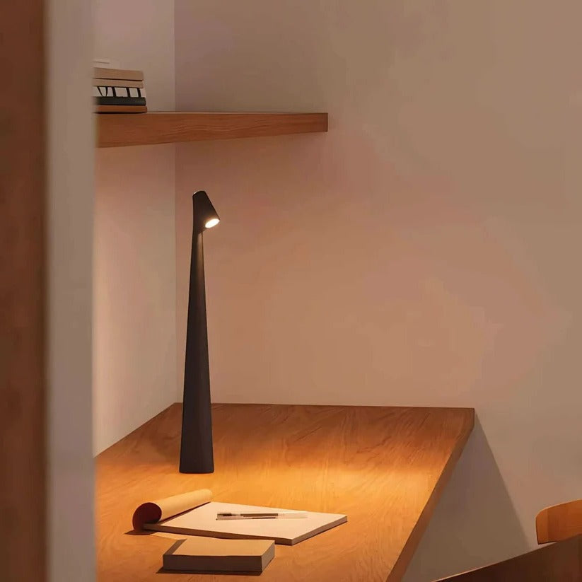 Portable Aluminum Table Lamp with USB Charging and Dimming Function