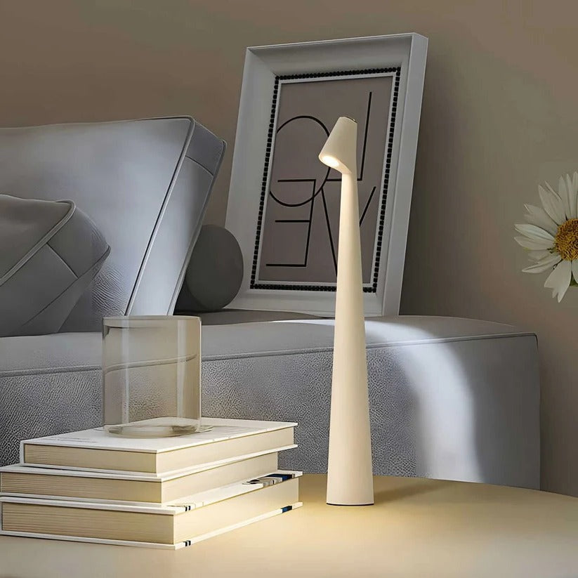 Portable Aluminum Table Lamp with USB Charging and Dimming Function