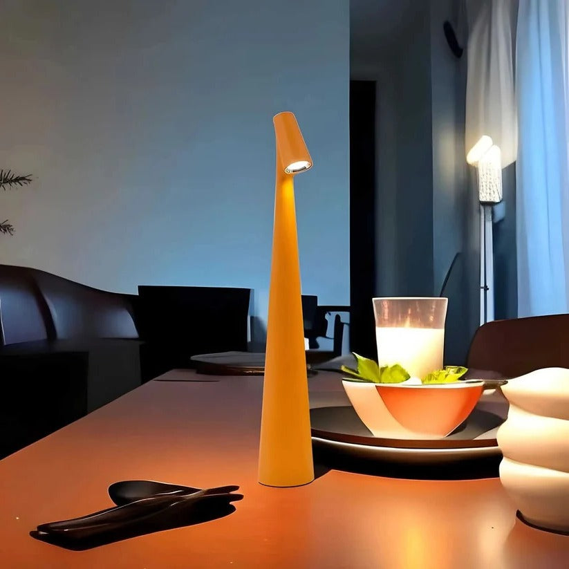 Portable Aluminum Table Lamp with USB Charging and Dimming Function