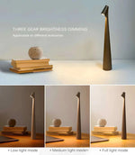 Portable Aluminum Table Lamp with USB Charging and Dimming Function