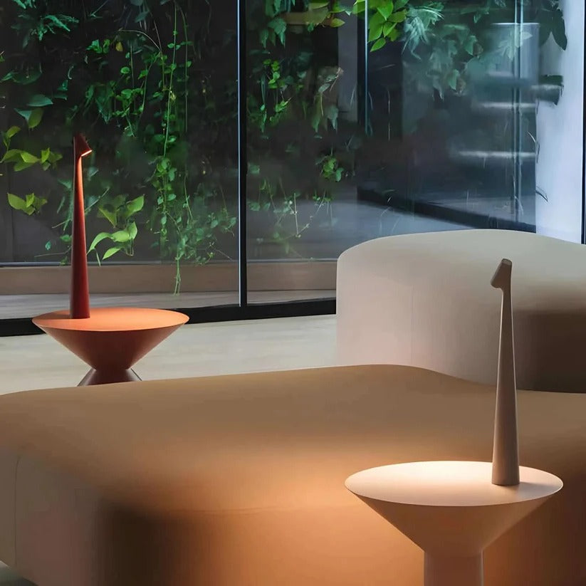 Portable Aluminum Table Lamp with USB Charging and Dimming Function