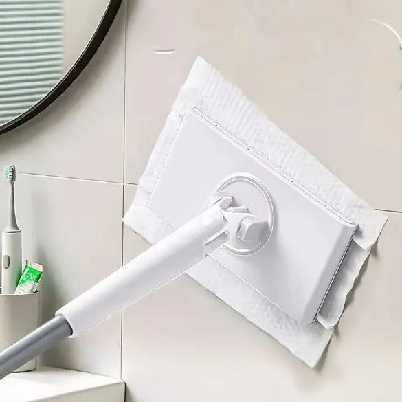 Flexibler Bodenwischer mit 360-Grad-Drehkopf für müheloses Putzen